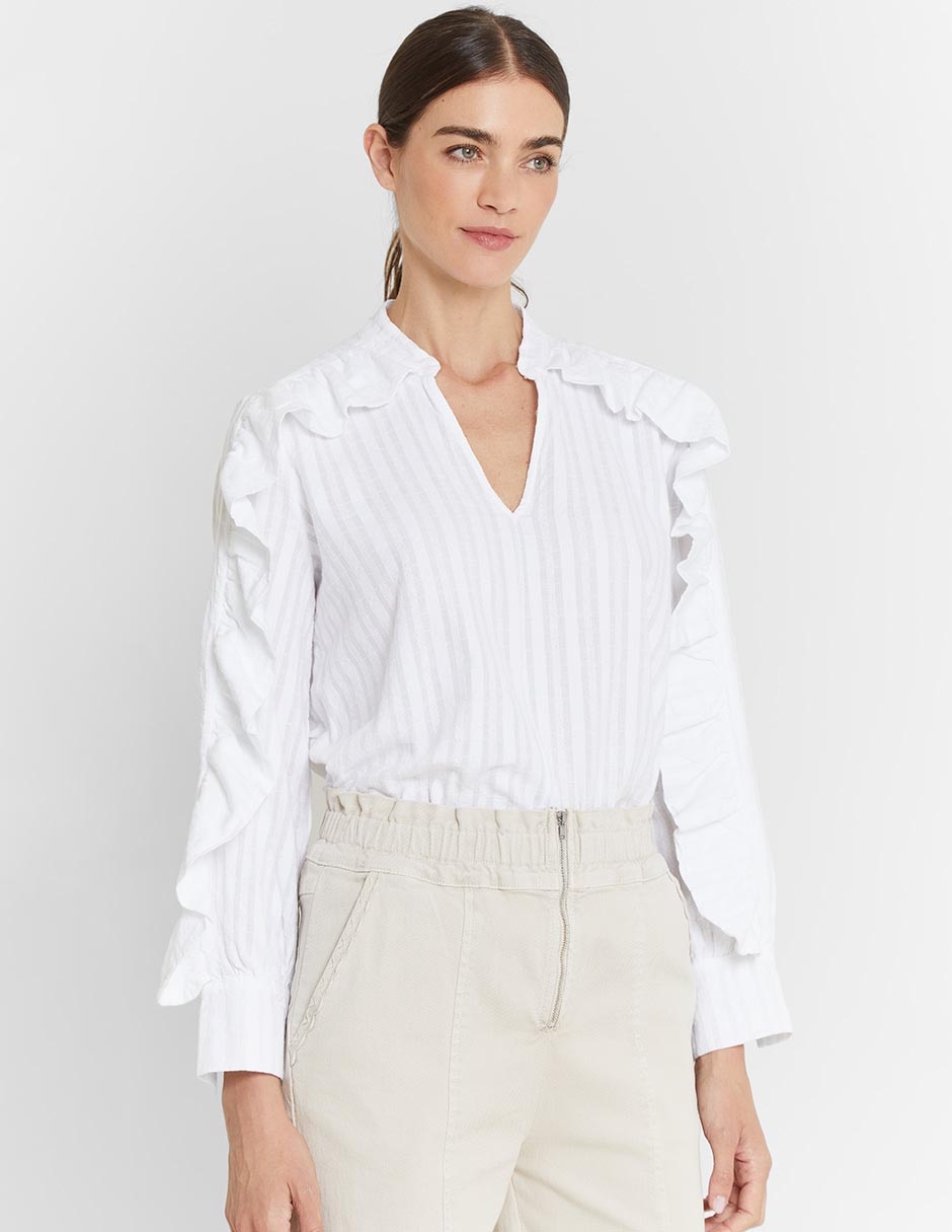 Blusa manga larga para mujer 9