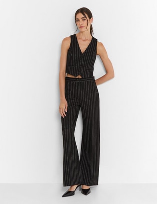 Pantalón relaxed amplio para mujer 1
