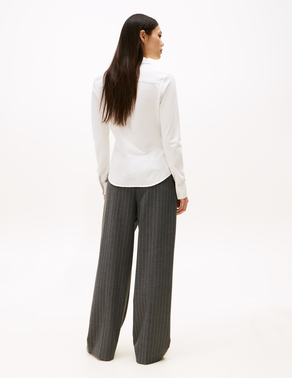 Blusa camisera manga larga para mujer 3