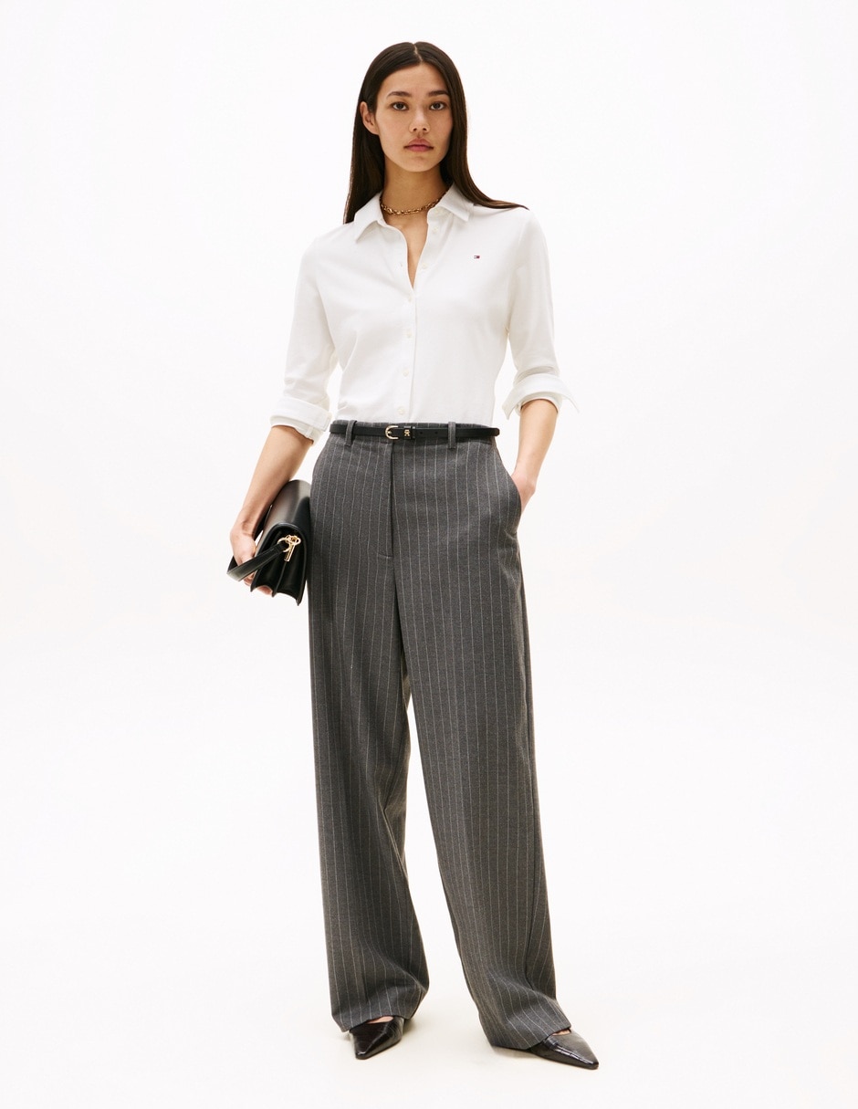 Blusa camisera manga larga para mujer 2