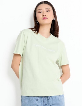Playera manga corta cuello redondo para mujer Playera manga corta cuello redondo para mujer