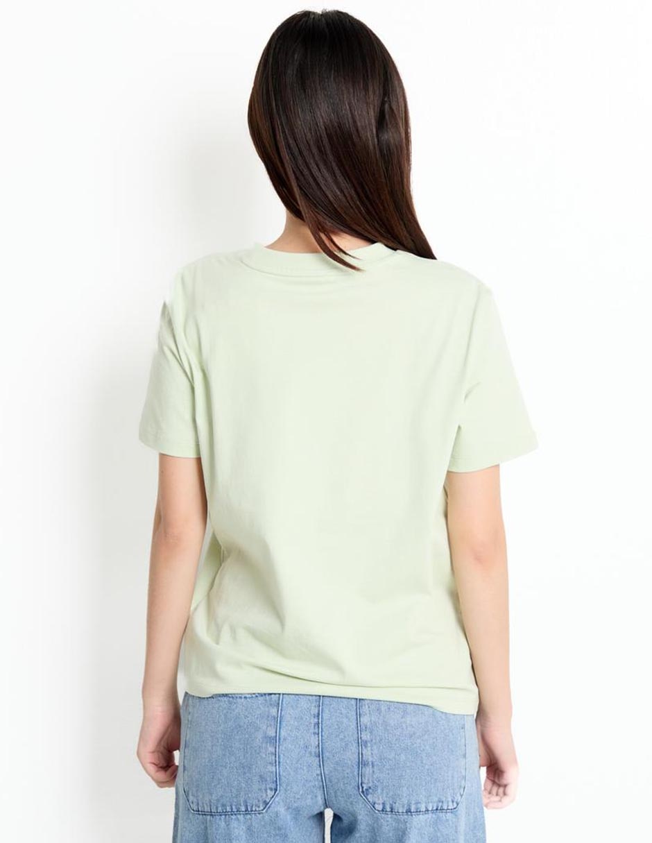 Playera manga corta cuello redondo para mujer 2