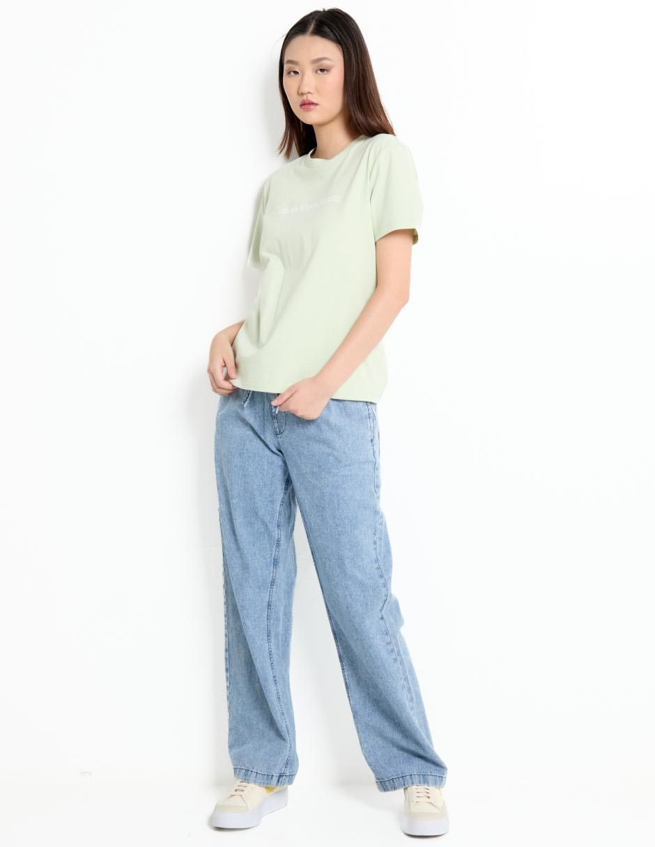 Playera manga corta cuello redondo para mujer 3