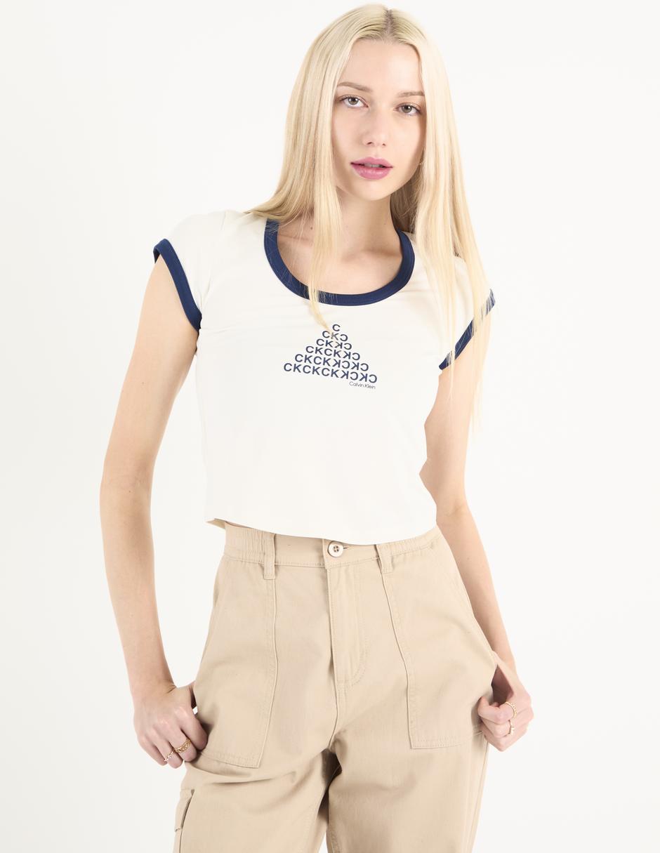 Top cuello redondo Top cuello redondo