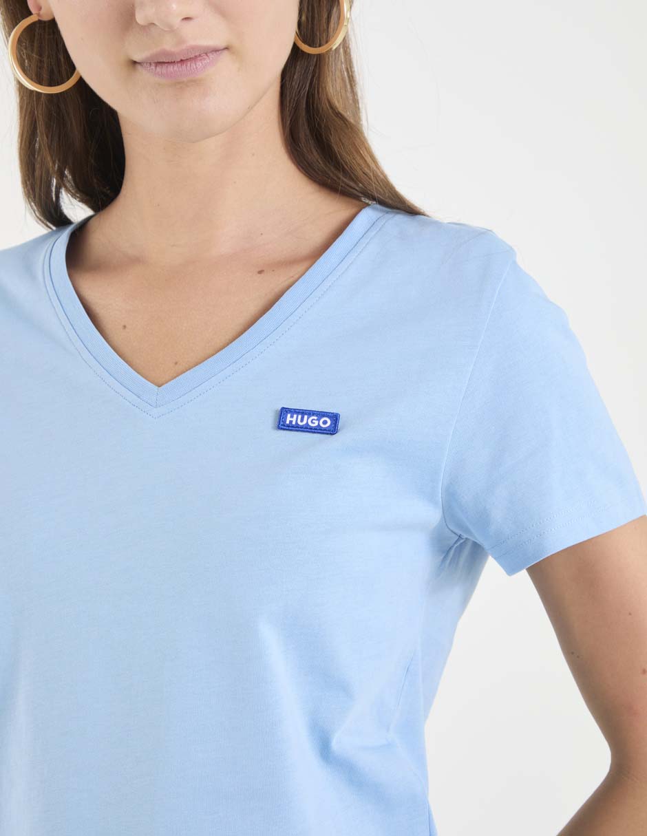 Playera manga corta cuello v mujer 2