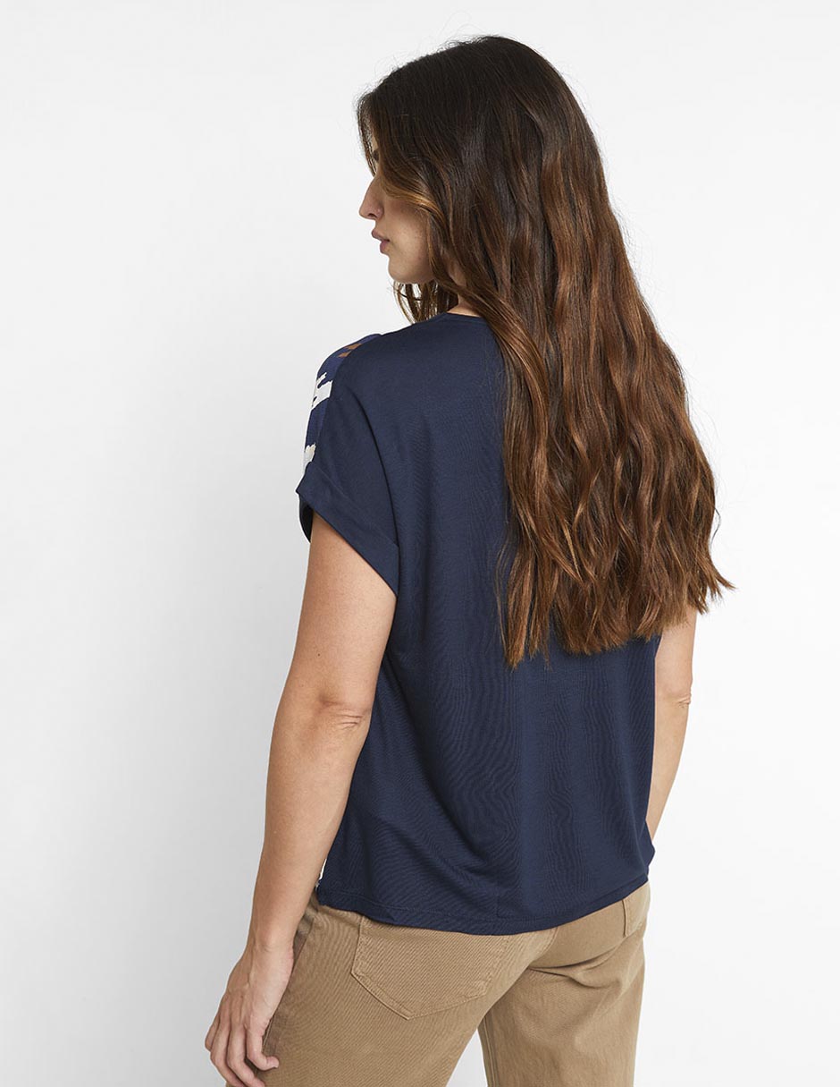 Blusa manga corta para mujer 6