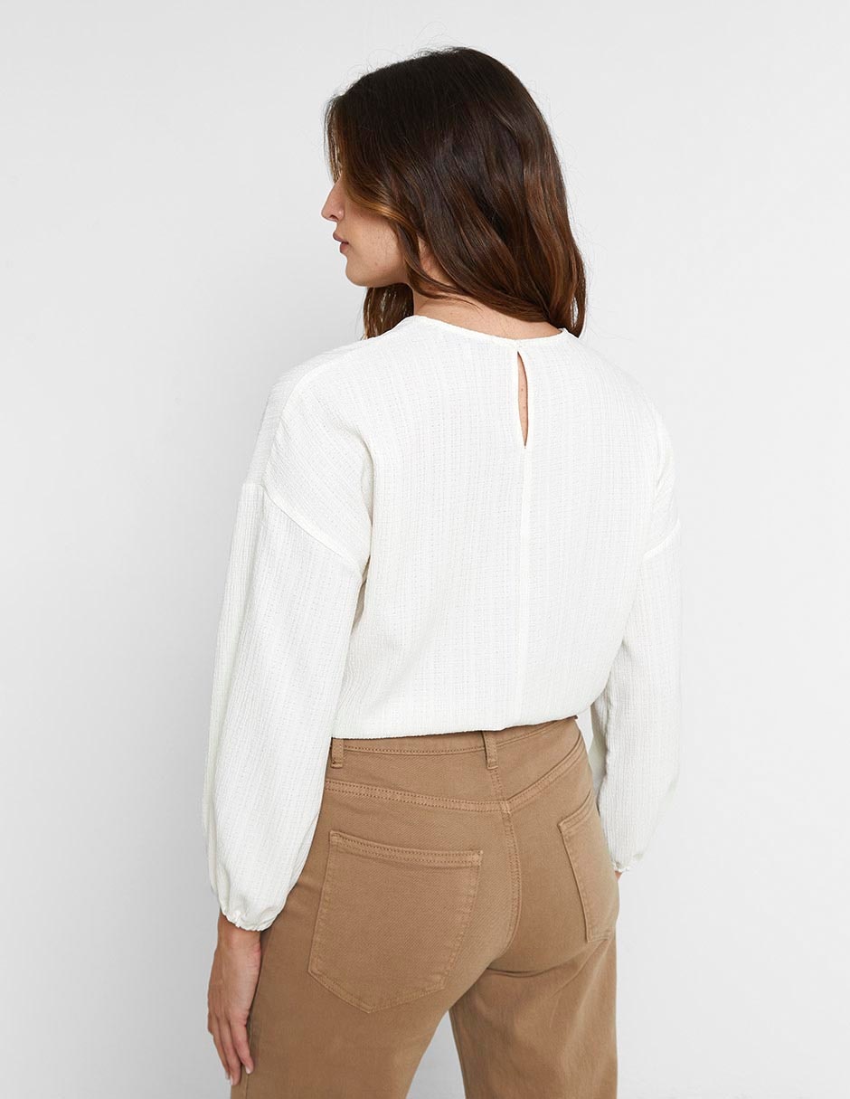 Blusa manga larga para mujer 5