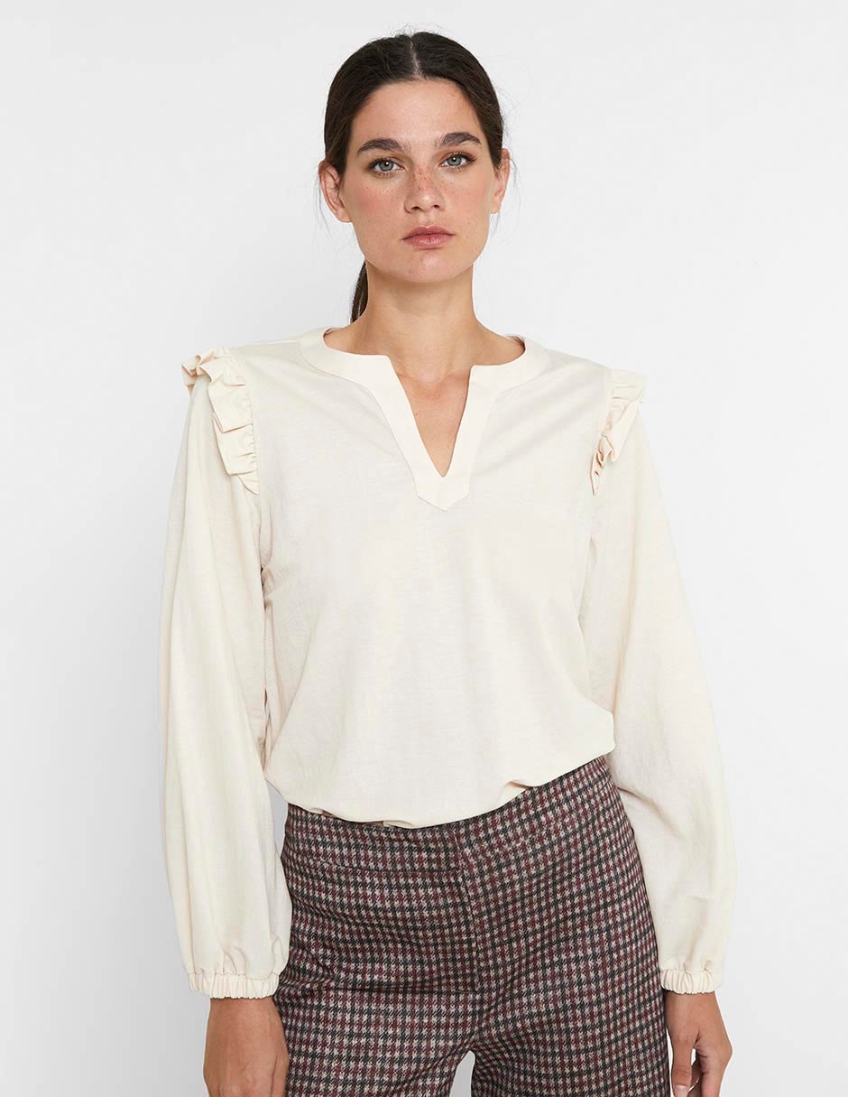 Blusa manga larga para mujer 1