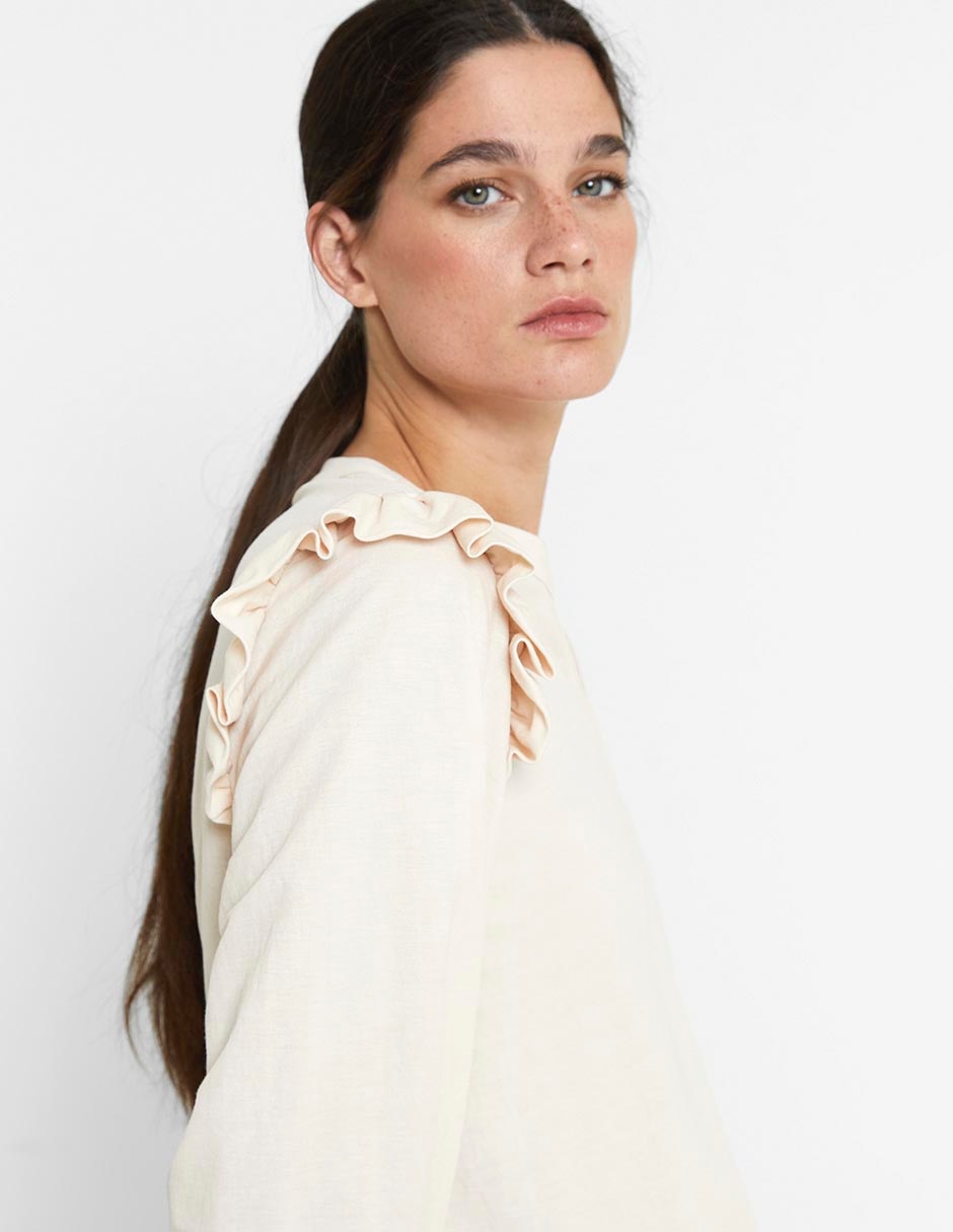Blusa manga larga para mujer 7