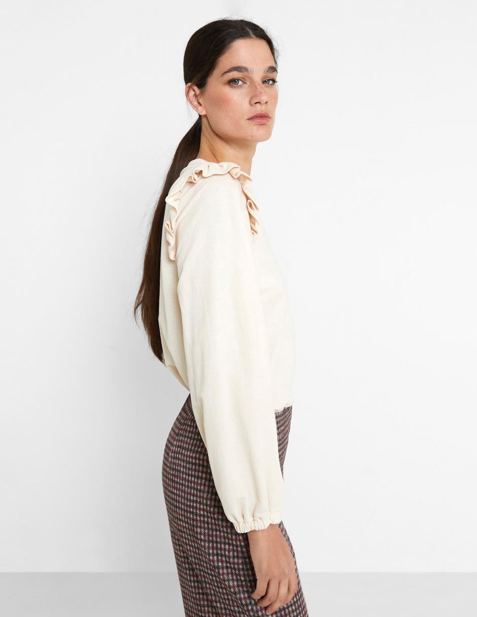 Blusa manga larga para mujer 9