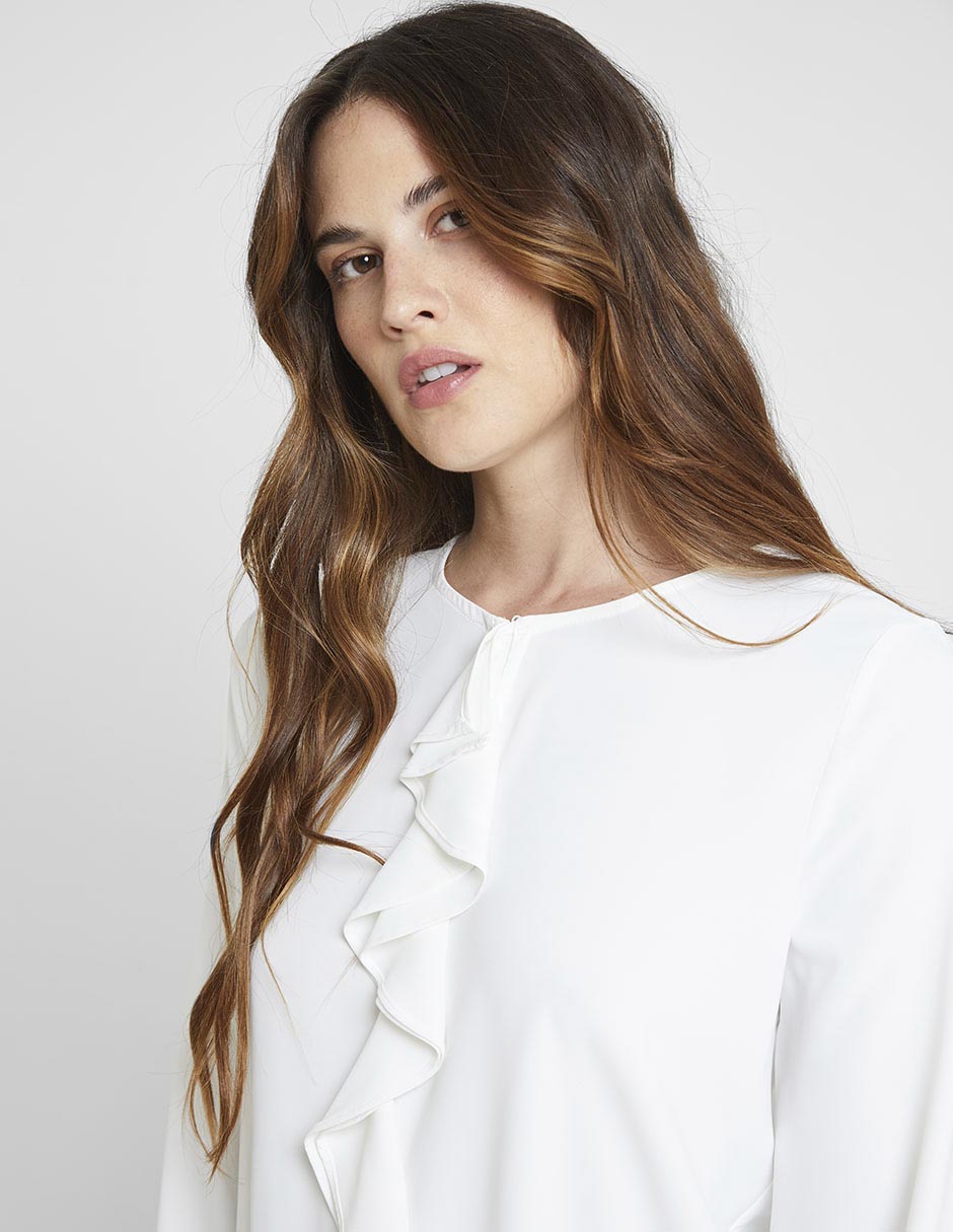 Blusa manga larga para mujer 8