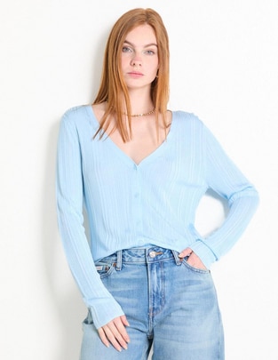 Suéter Calvin Klein Jeans cuello v para mujer