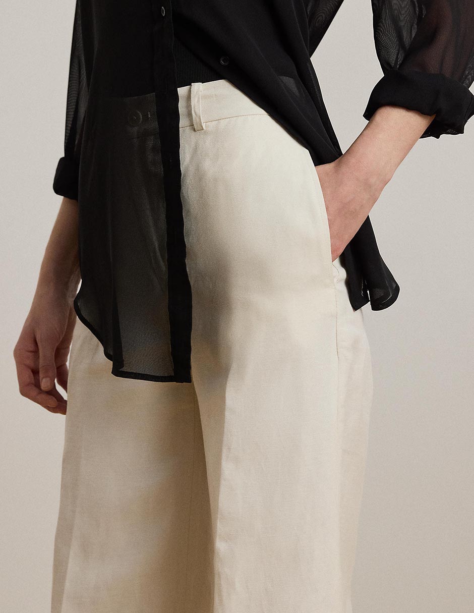 Pantalón de vestir amplio para mujer 2