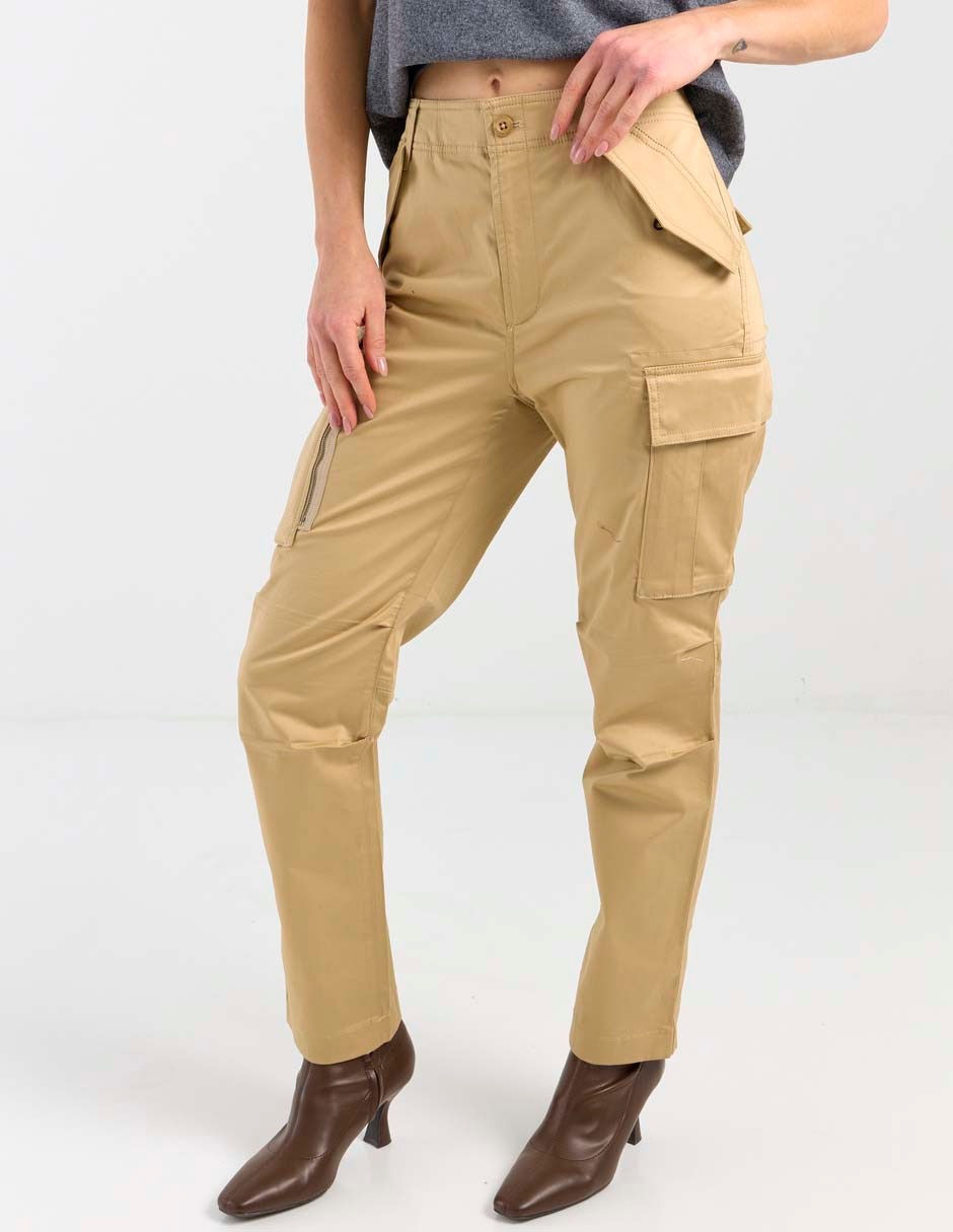 Pantalón cargo straight para mujer