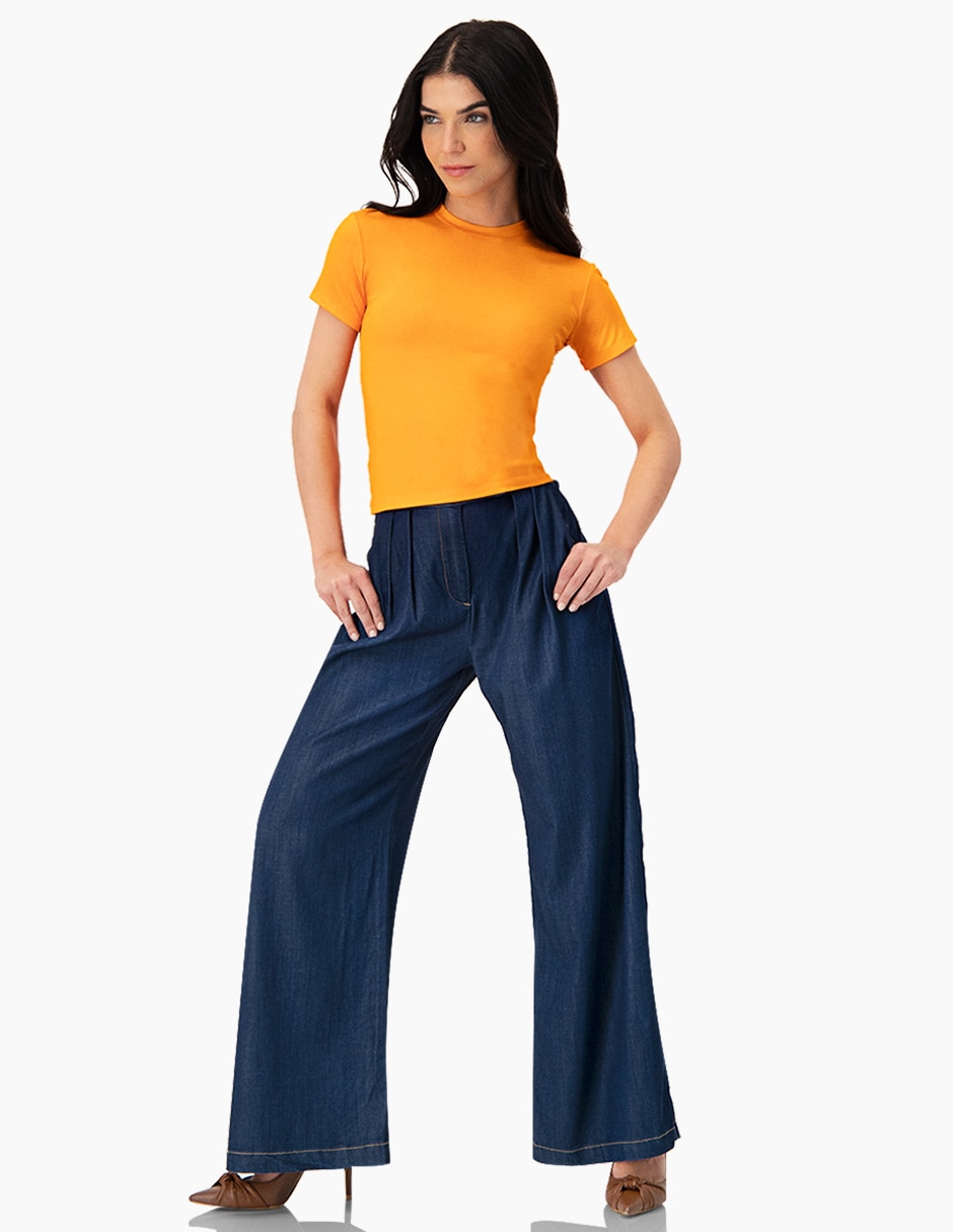 Jeans amplio para mujer 4