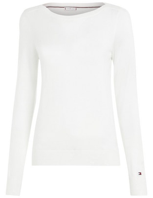 Suéter Hilfiger cuello ojal para mujer Suéter Hilfiger cuello ojal para mujer