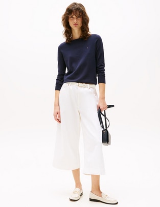 Suéter Hilfiger cuello ojal para mujer