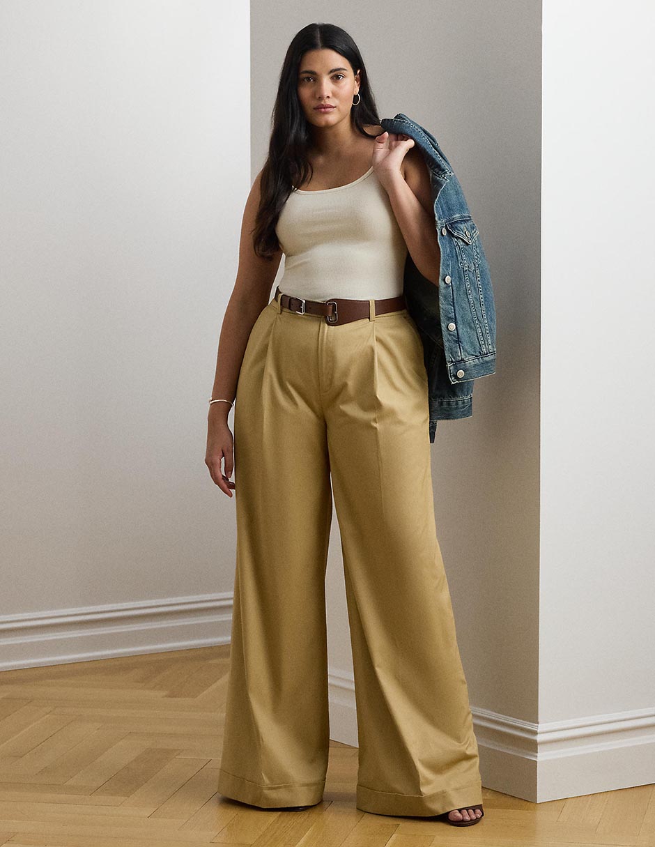 Pantalón de vestir wide leg para mujer 6