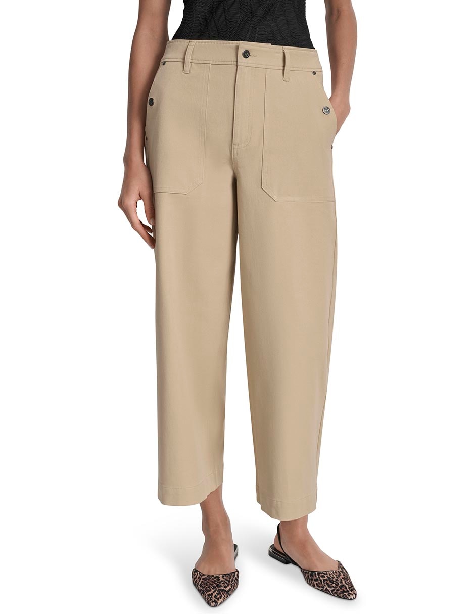 Pantalón capri Dkny amplio para mujer