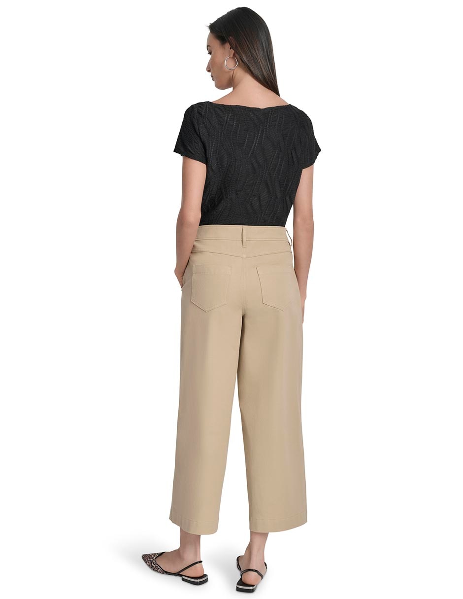 Pantalón capri Dkny amplio para mujer