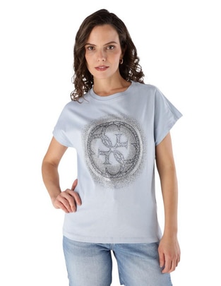 Playera manga corta cuello redondo para mujer Playera manga corta cuello redondo para mujer