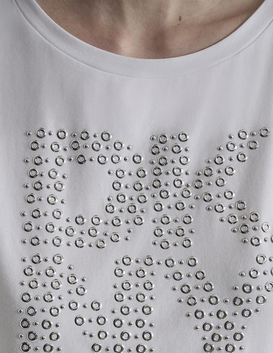 Playera manga corta cuello redondo mujer 3
