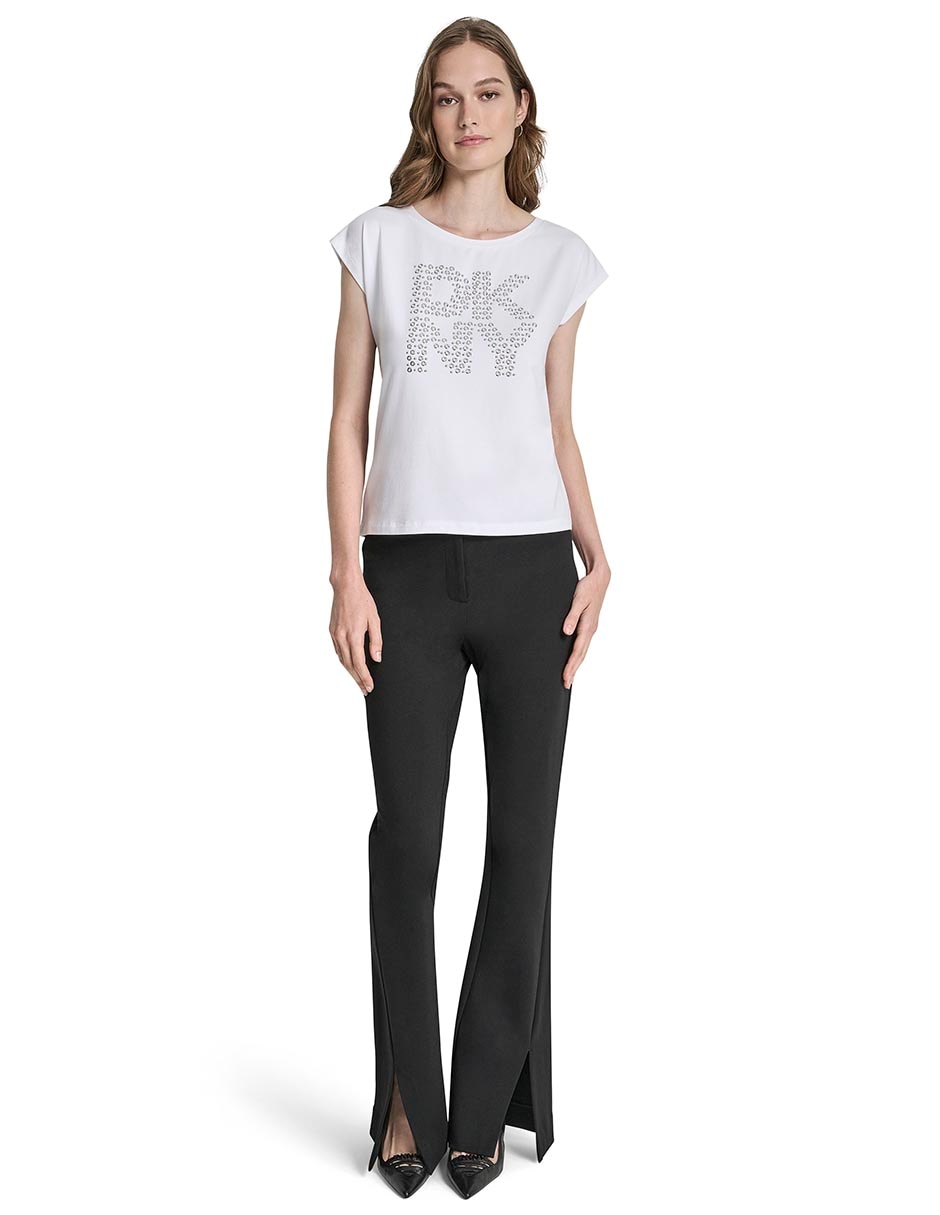 Playera manga corta cuello redondo mujer 2