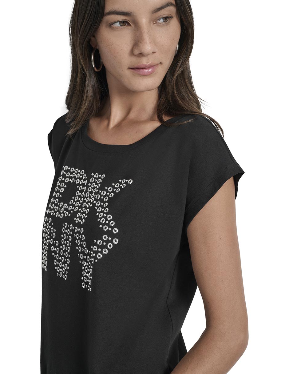 Playera manga corta cuello redondo mujer 3