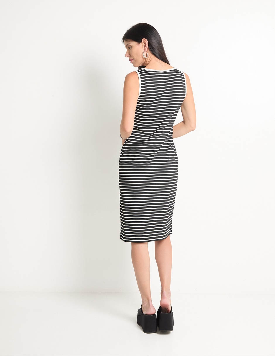 Vestido a la rodilla casual para mujer 5