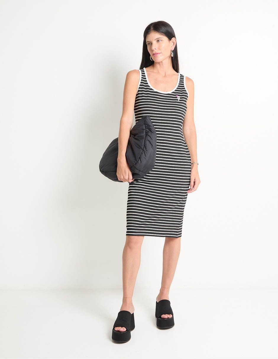 Vestido a la rodilla casual para mujer 6