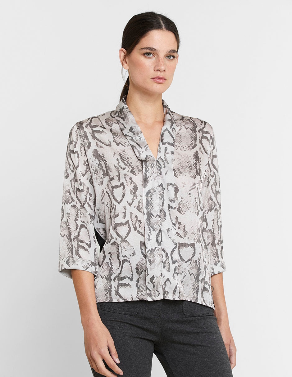 Blusa manga al codo para mujer 1