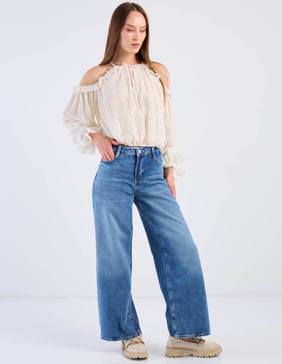 Jeans Flare amplio para mujer 3