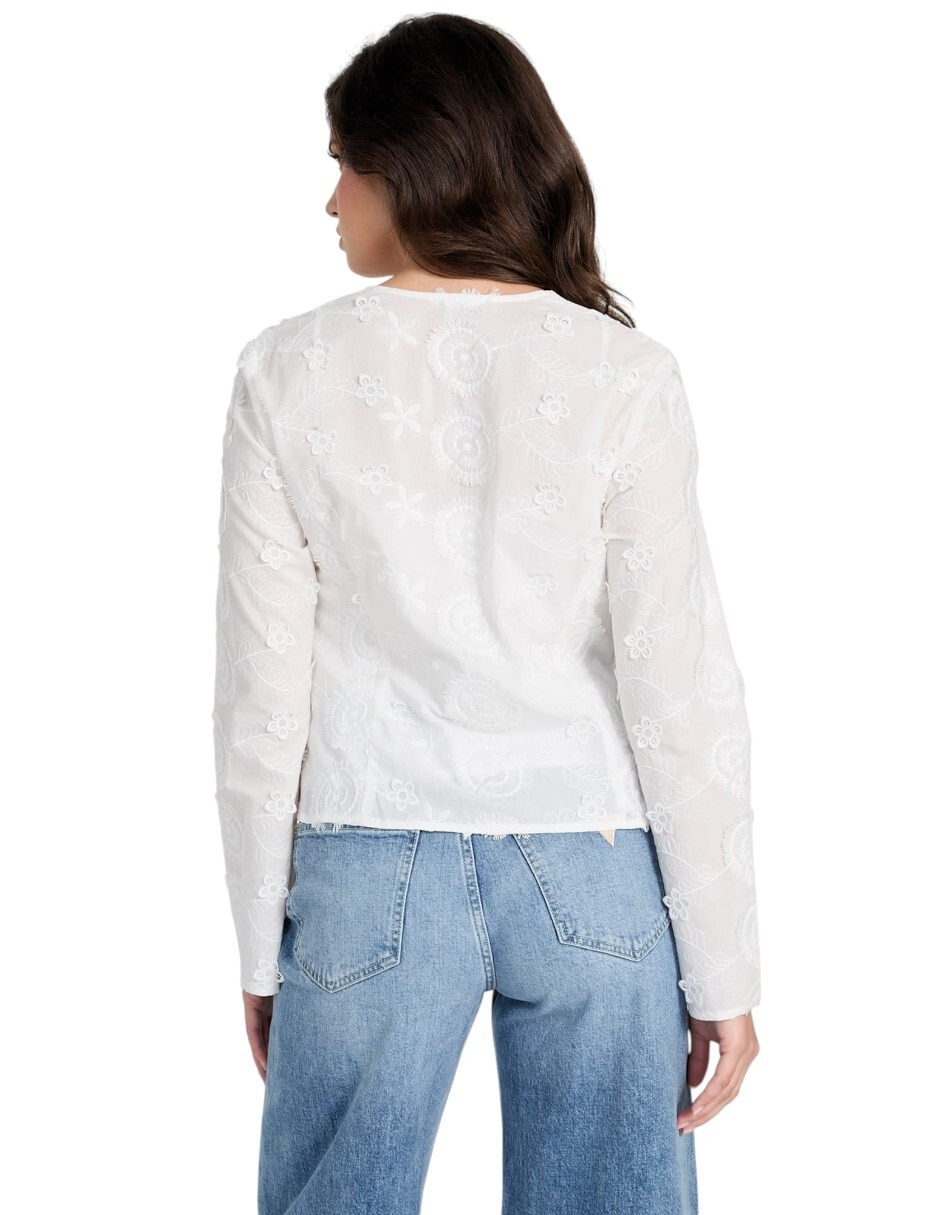 Blusa Guess manga larga para mujer
