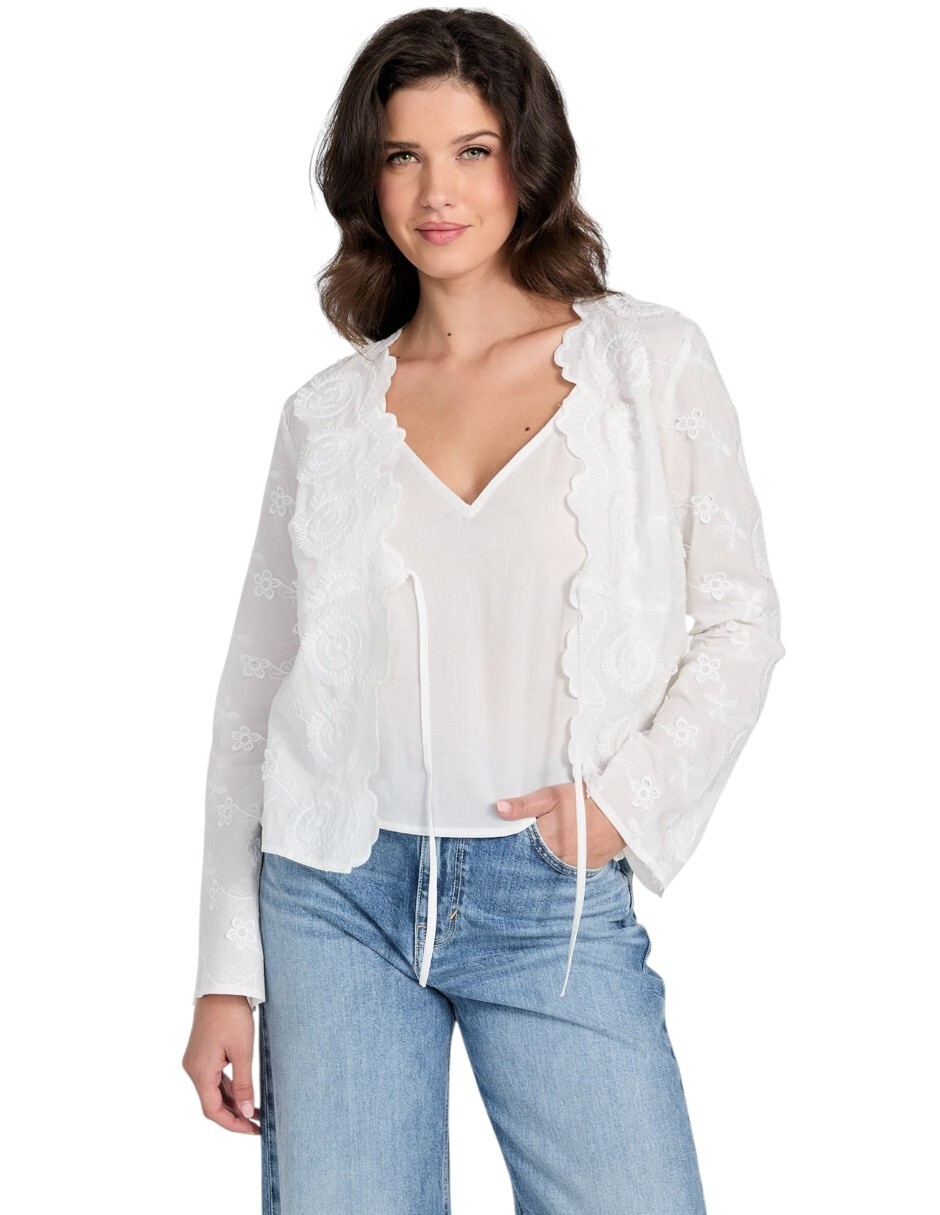 Blusa Guess manga larga para mujer