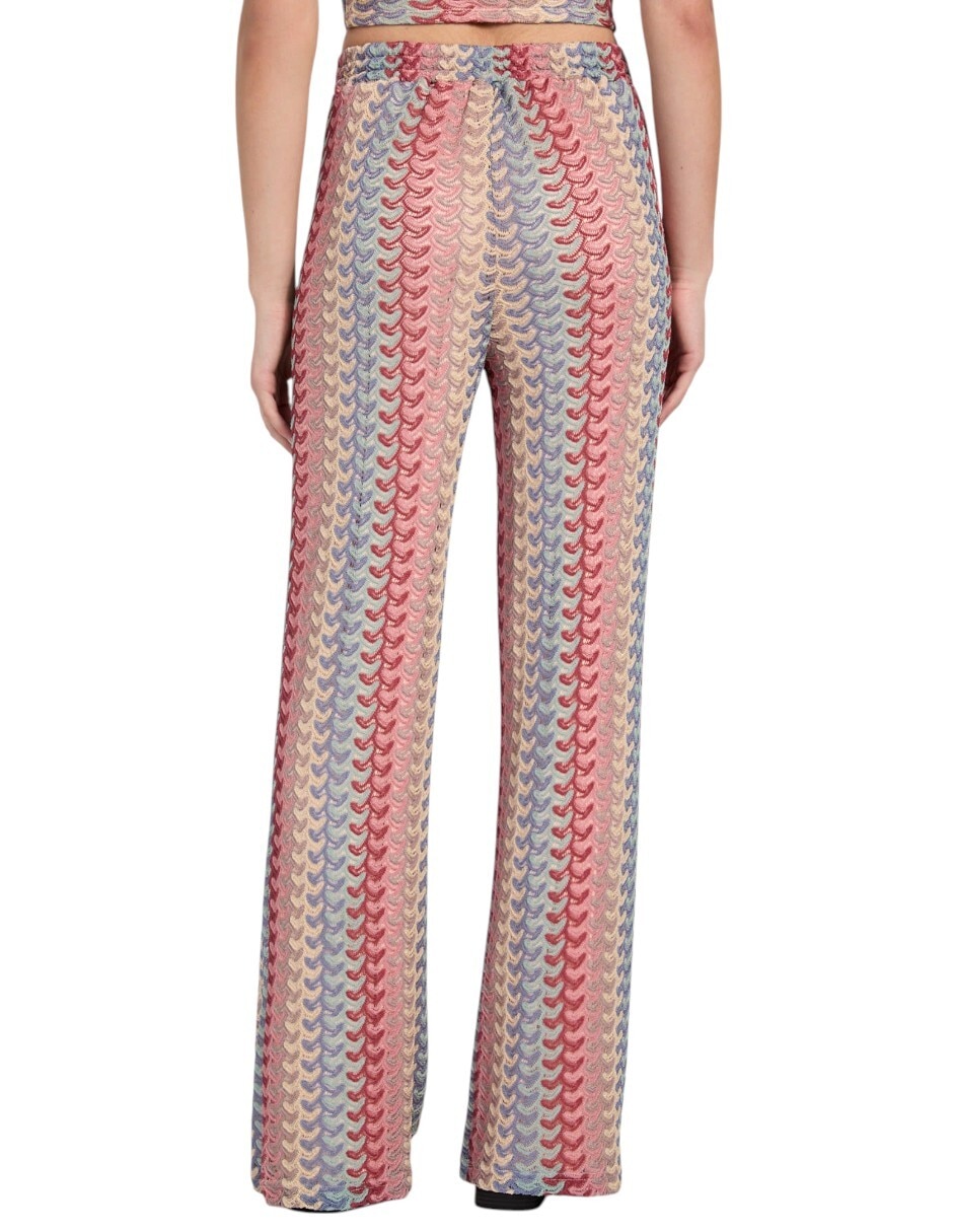 Pantalón acampanado wide leg para mujer 8