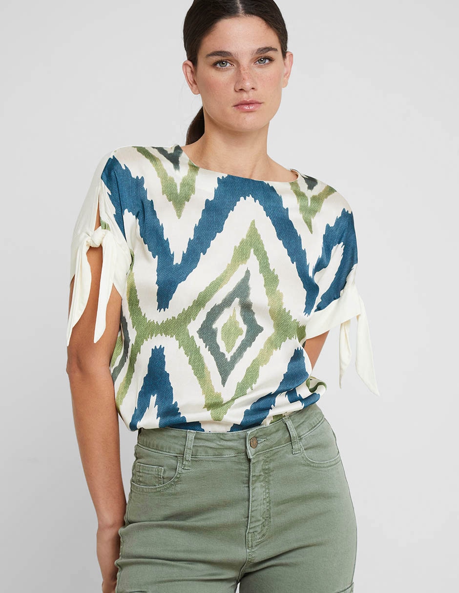 Blusa manga corta para mujer 1