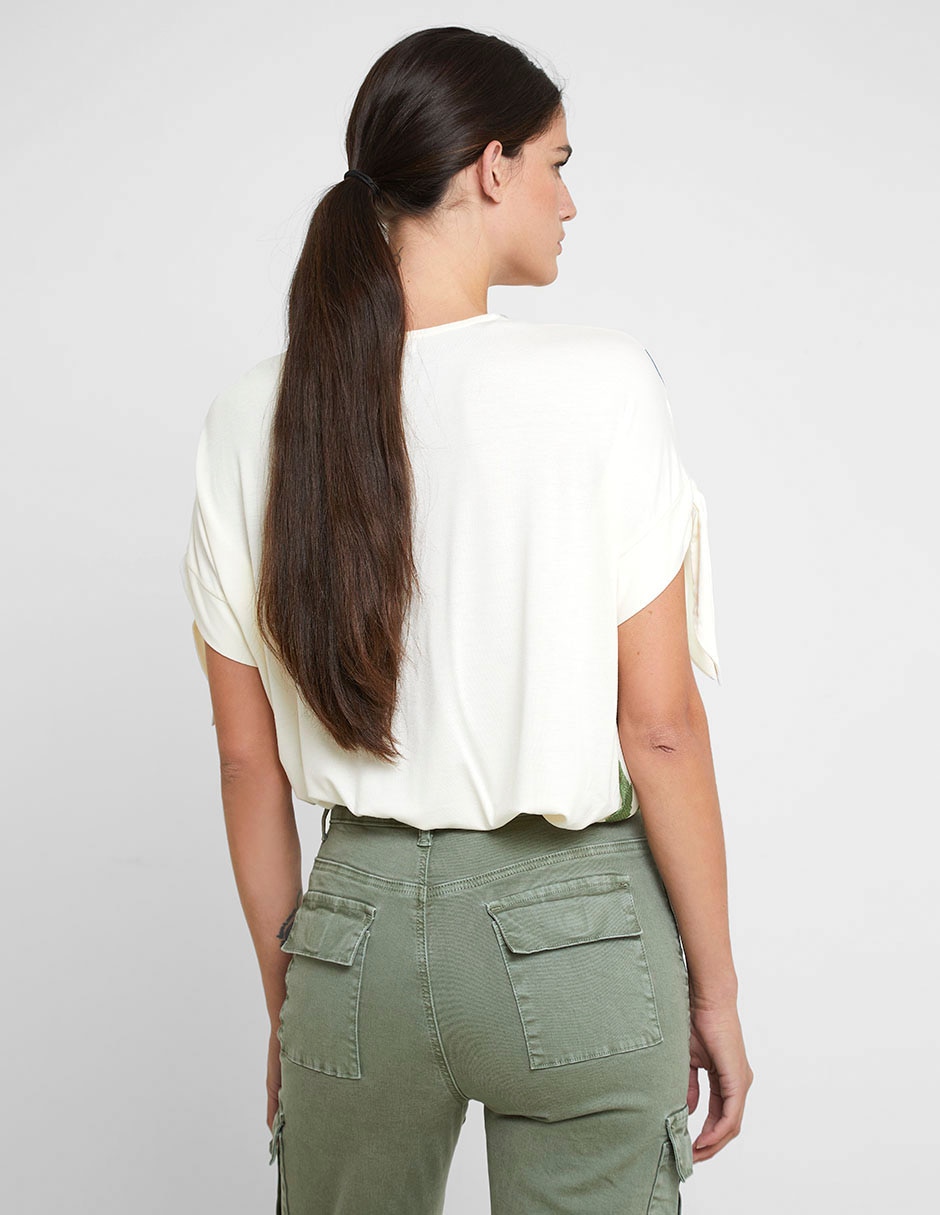 Blusa manga corta para mujer 6