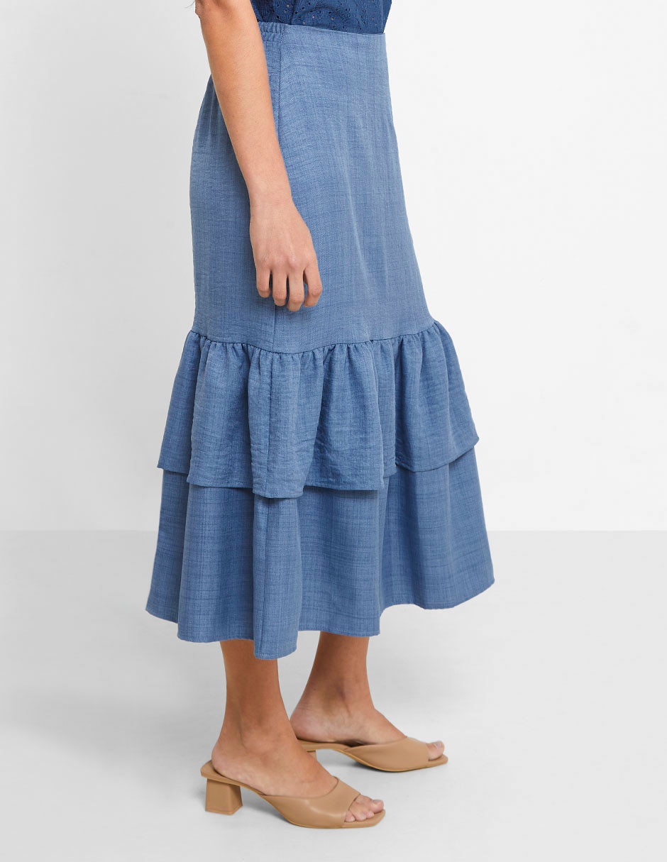 Falda crop a la cintura