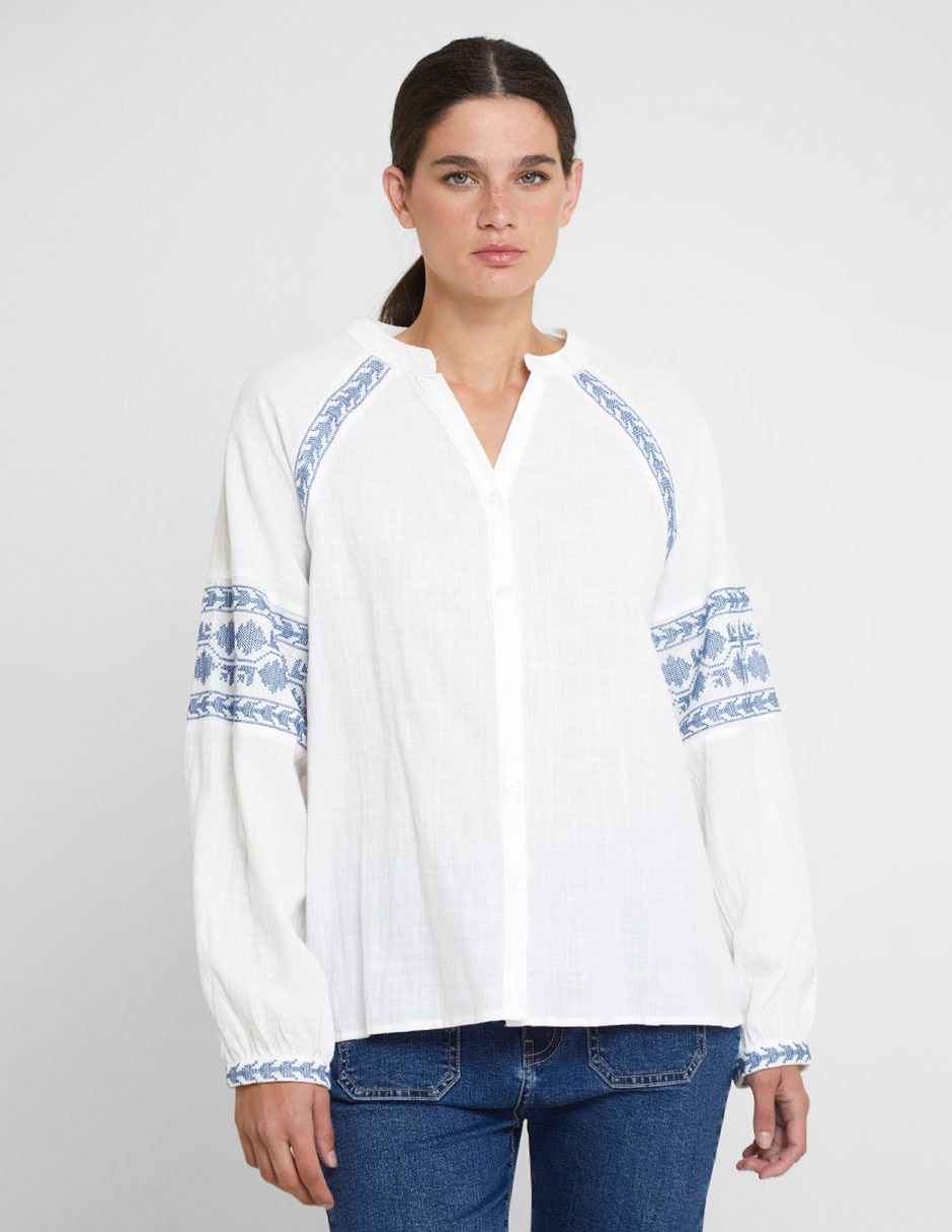 Blusa manga larga para mujer 1