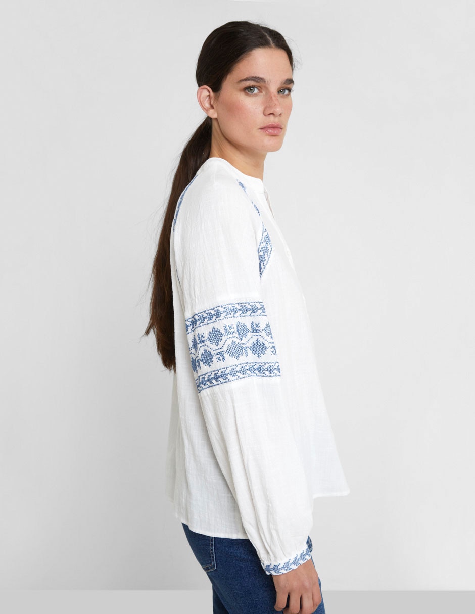 Blusa manga larga para mujer 10