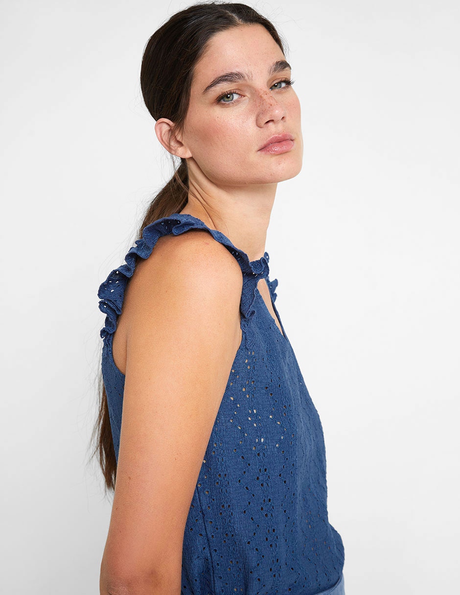 Playera cuello redondo para mujer 6