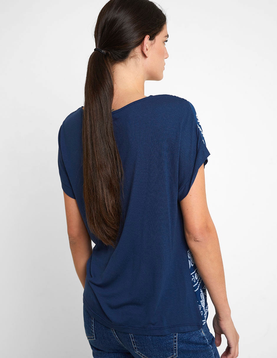 Blusa Trucco manga corta para mujer