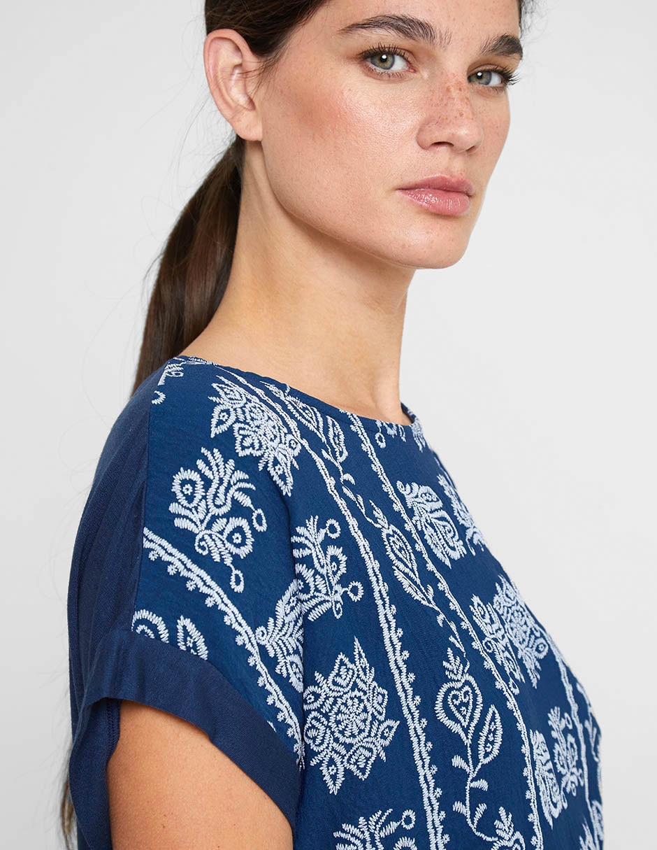 Blusa Trucco manga corta para mujer
