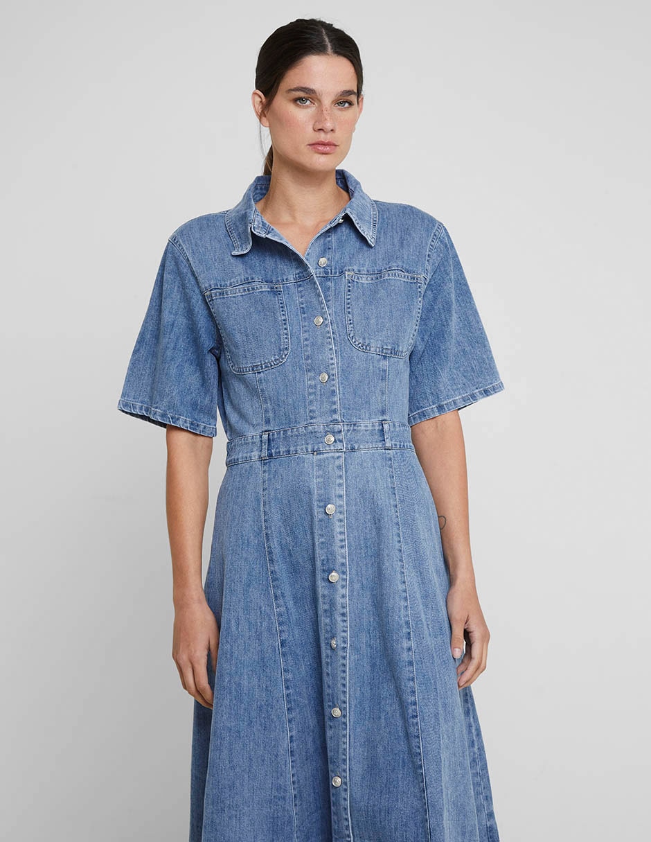Vestido midi casual para mujer