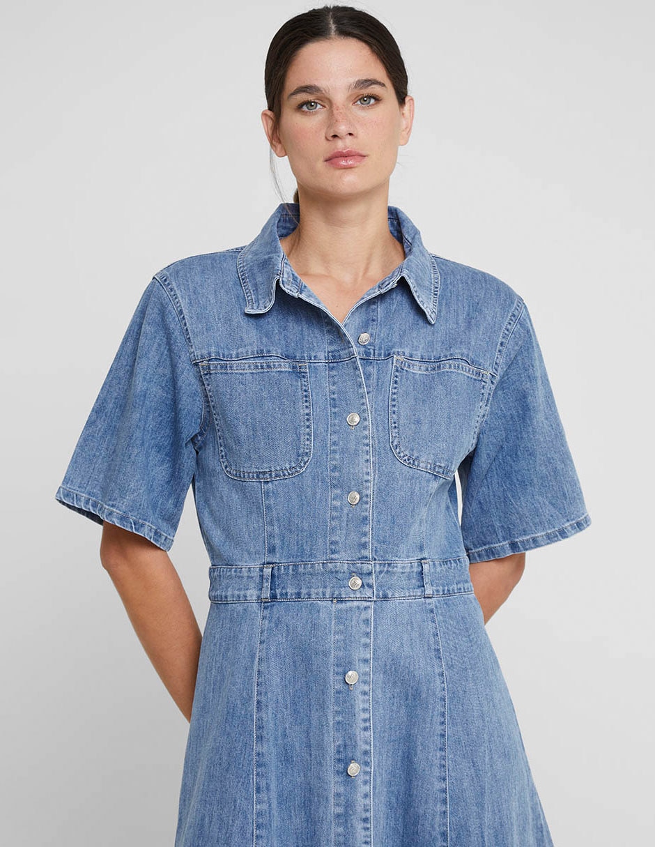 Vestido midi casual para mujer