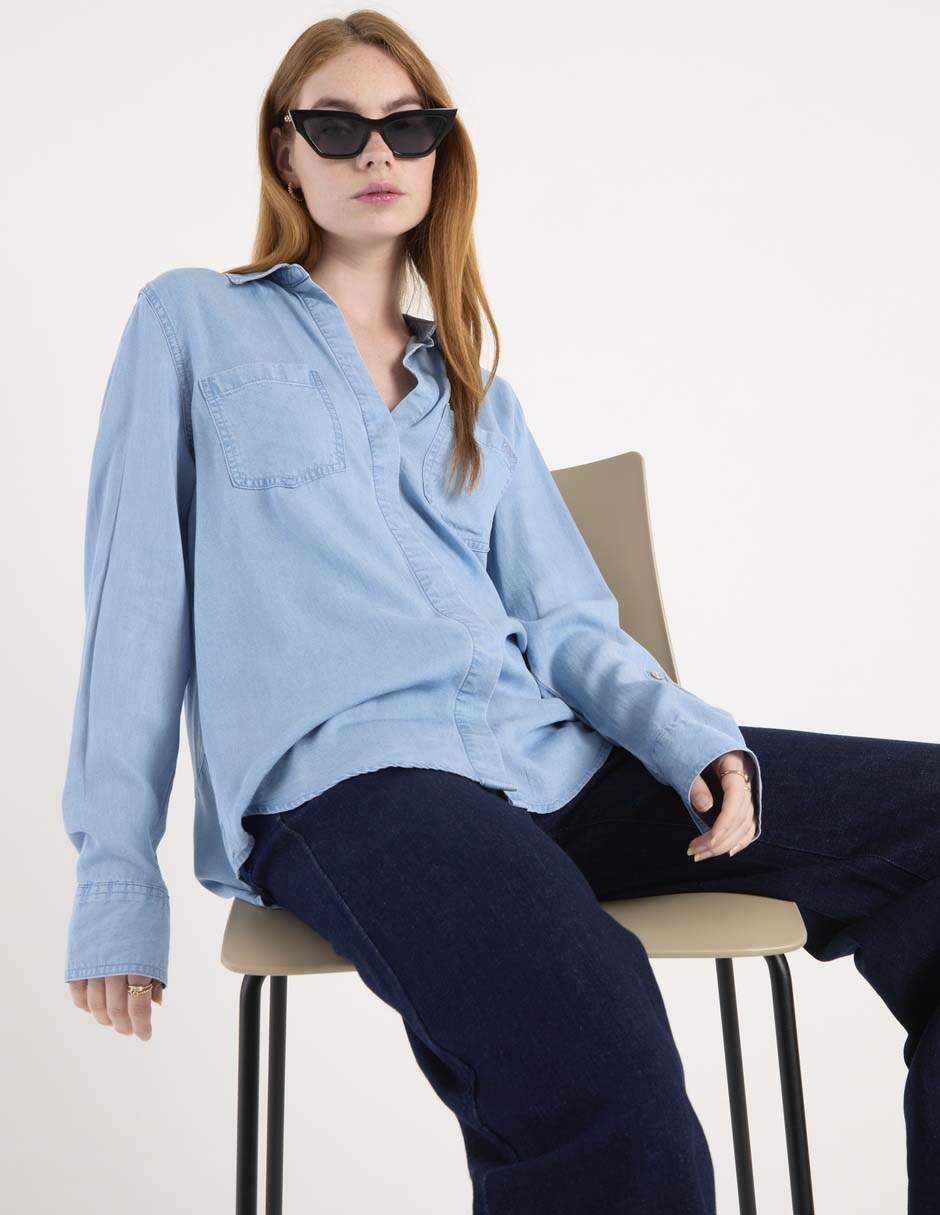 Blusa Dkny Jeans manga larga para mujer