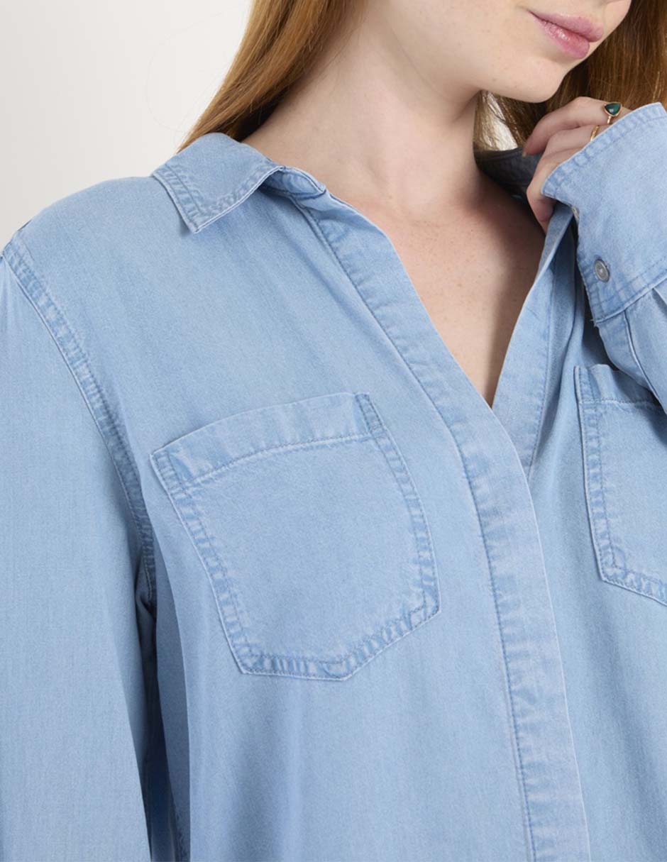 Blusa Dkny Jeans manga larga para mujer