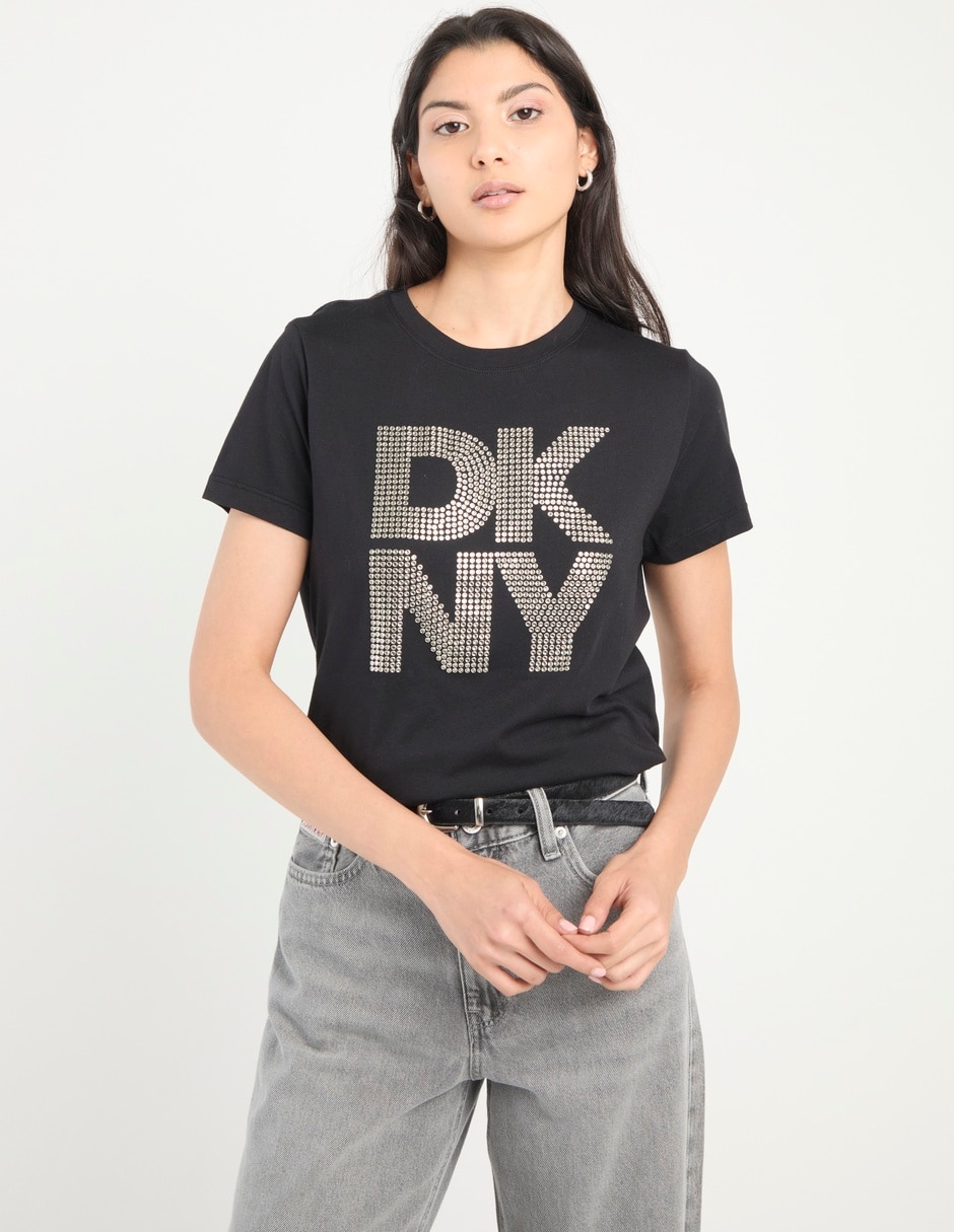 Playera manga corta Dkny Jeans cuello redondo para mujer