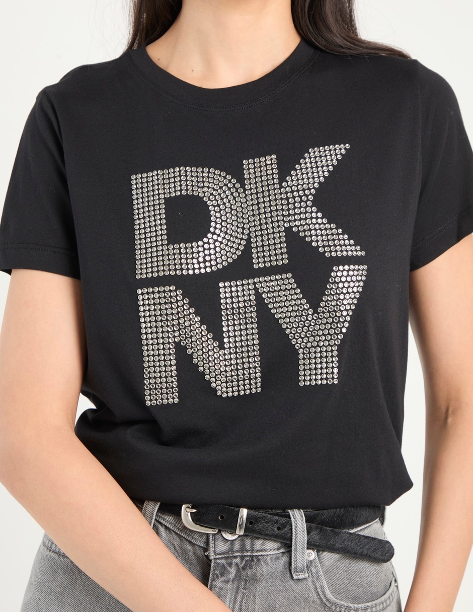 Playera manga corta Dkny Jeans cuello redondo para mujer
