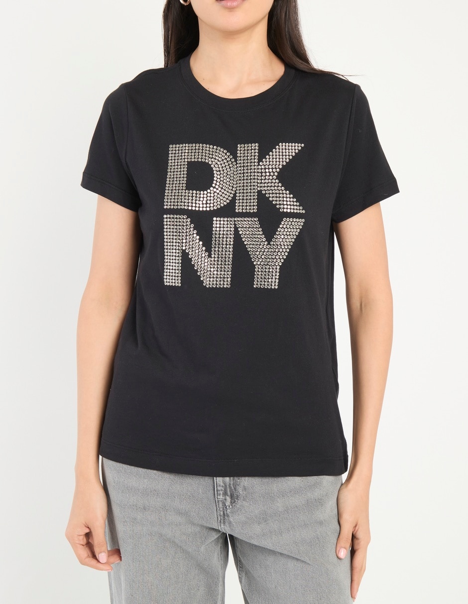 Playera manga corta Dkny Jeans cuello redondo para mujer